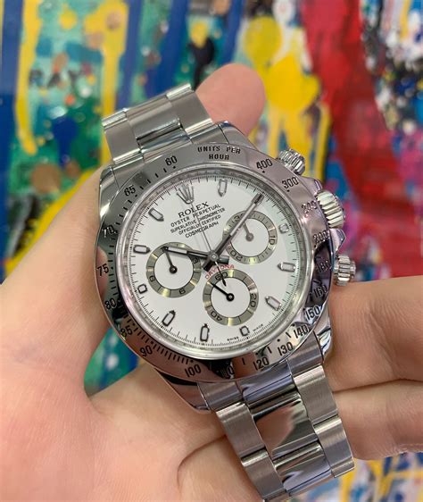 rolex daytona 116520 white dial|Rolex 116520 price.